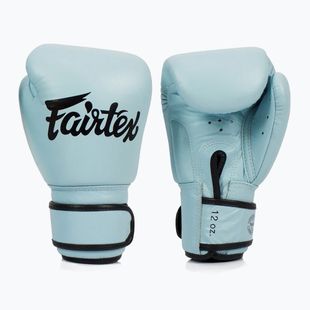 Bokso pirštinės Fairtex Genuine Leather Boxing blue
