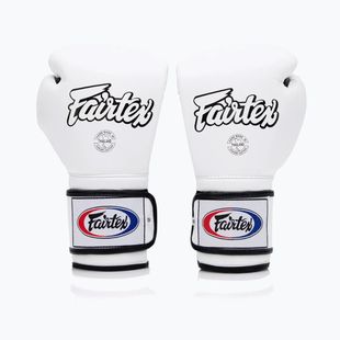 Bokso pirštinės Fairtex Heavy Hitter's Mexican Style white/blue