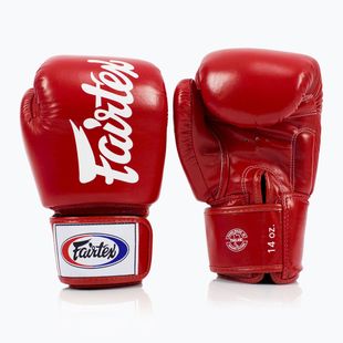 Bokso pirštinės Fairtex Deluxe Tight-Fit red