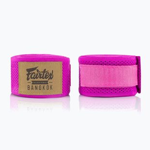 Bokso tvarsčiai Fairtex Elastic Handwraps 455 cm pink