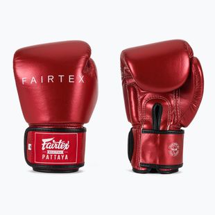 Bokso pirštinės Fairtex Metallic Boxing red