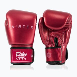Bokso pirštinės Fairtex Metallic Boxing red