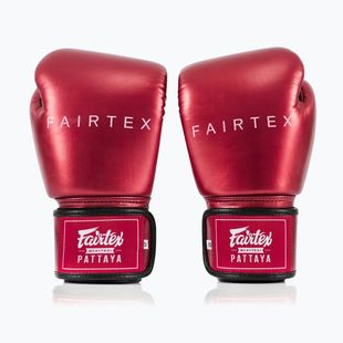 Bokso pirštinės Fairtex Metallic Boxing red