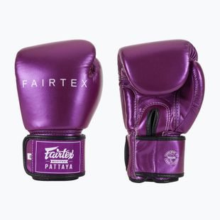 Bokso pirštinės Fairtex Metallic Boxing purple