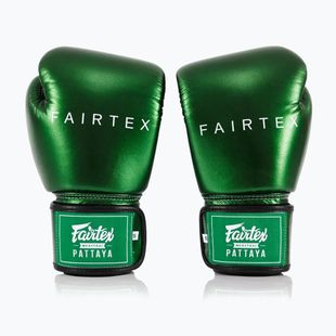 Bokso pirštinės Fairtex Metallic Boxing green