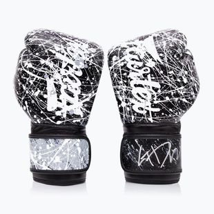 Bokso pirštinės Fairtex Microfiber Art Collections Painter black/white