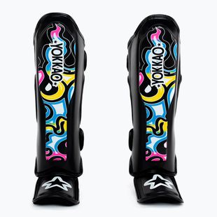 Blauzdų ir pėdų apsaugos Yokkao Flames black