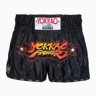Vyriški treniruočių šortai YOKKAO Fighter KO Muay Thai black