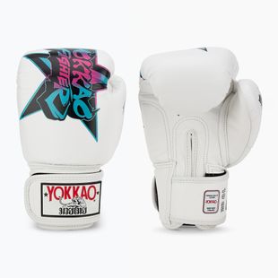 Vyriškos bokso pirštinės YOKKAO Fighter KO white