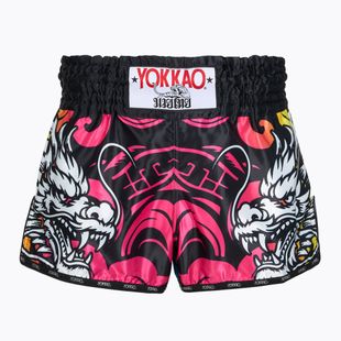Vyriški treniruočių šortai YOKKAO Dragon Muay Thai pink/blue