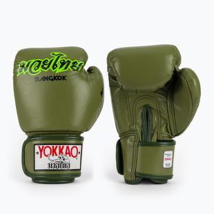Bokso pirštinės YOKKAO Late Show Boxing olive