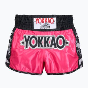 Vyriški treniruočių šortai YOKKAO Original Muay Thai magenta