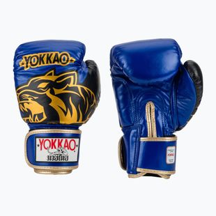 Bokso pirštinės YOKKAO Original Boxing Gloves electric blue