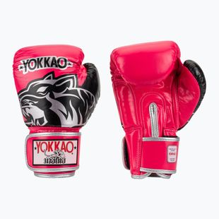 Bokso pirštinės YOKKAO Original Boxing Gloves fuchsia