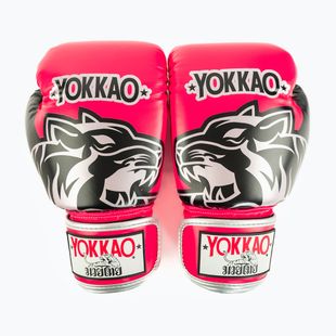 Bokso pirštinės YOKKAO Original Boxing Gloves fuchsia