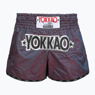 Vyriški treniruočių šortai YOKKAO Lunar Muay Thai iridescent blue grey