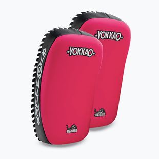 Treniruočių pagalvėlės YOKKAO Freestyle Kicking Pads 2 pcs. fuchsia/black