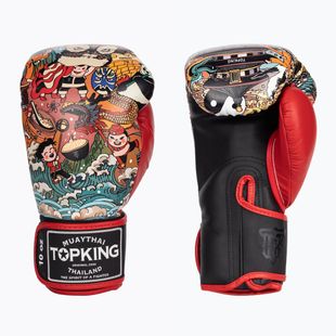 Bokso pirštinės Top King Boxing Culture black/red TKBGCT-SL-2C3