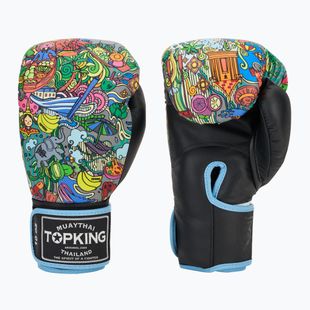 Bokso pirštinės Top King Boxing Culture black TKBGCT-TH-SL-BK
