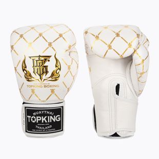 Bokso pirštinės Top King Boxing Chain white/gold