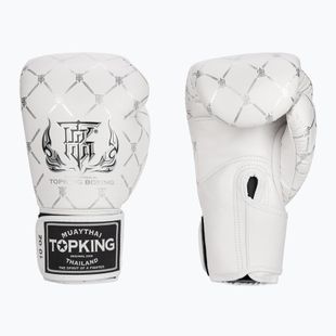Bokso pirštinės Top King Boxing Chain white/silver