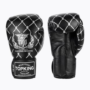 Bokso pirštinės Top King Boxing Chain black/silver