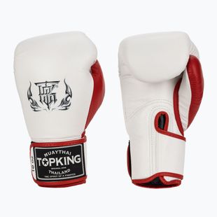 Bokso pirštinės Top King Boxing Reborn white/red