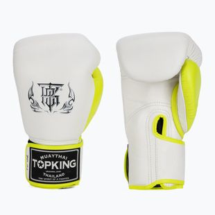Bokso pirštinės Top King Boxing Reborn white/yellow