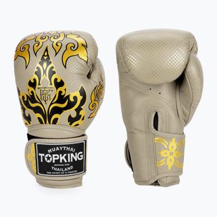 Bokso pirštinės Top King Boxing Kanok beige