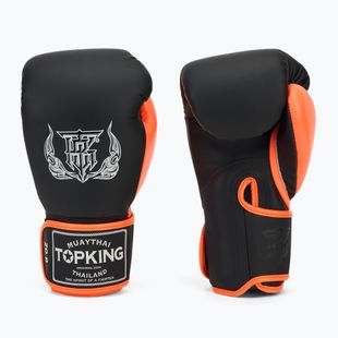 Bokso pirštinės Top King Reborn Boxing Semi Leather white/orange