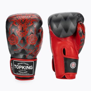 Bokso pirštinės Top King Boxing Dragon red/black