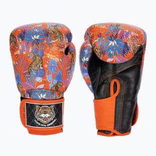 Bokso pirštinės Top King Boxing Wild Tiger black/orange