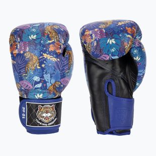 Bokso pirštinės Top King Boxing Wild Tiger black/blue