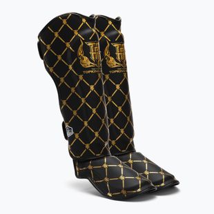 Blauzdų ir pėdų apsaugos Top King Chain Semi Leather black/gold