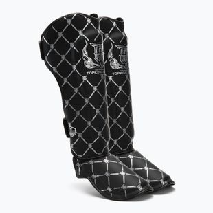 Blauzdų ir pėdų apsaugos Top King Chain Semi Leather black/silver