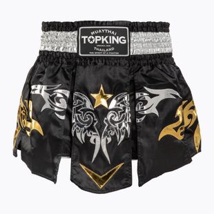 Treniruočių šortai Top King Thai Boxing black/white/gold