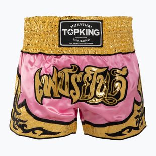Treniruočių šortai Top King Thai Boxing pink/gold