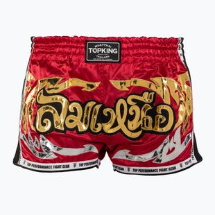 Treniruočių šortai Top King Retro Muaythai maroon/gold