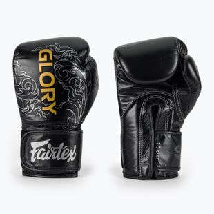 Bokso pirštinės Fairtex Glory Kickboxing Competition Training Boxing black/silver