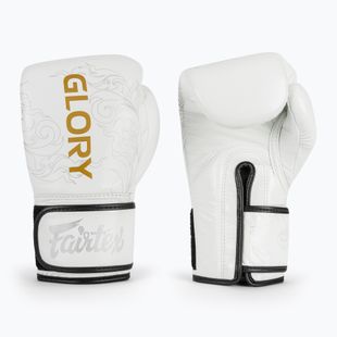 Bokso pirštinės Fairtex Glory Kickboxing Competition Training Boxing white
