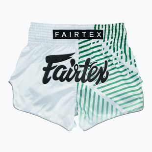 Fairtex Muay Thai treniruočių šortai BS1923 "Racer", balti