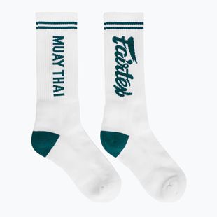 Kojinės Fairtex "Muay Thai" white/green