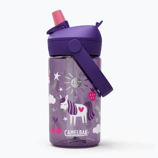 Turistinis butelis CamelBak Thrive Flip Straw Kids 400 ml unicorn party