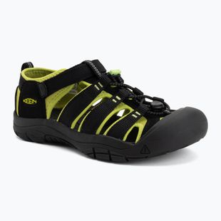 Vaikiškos basutės KEEN Newport H2 black/lime green