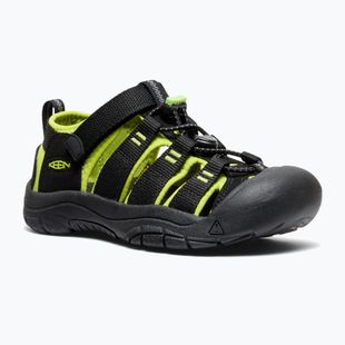 Vaikiškos basutės KEEN Newport H2 black/lime green