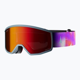 Vaikiški slidinėjimo akiniai Atomic Four Jr Flash graphic/glacier/purple/orange/red flash