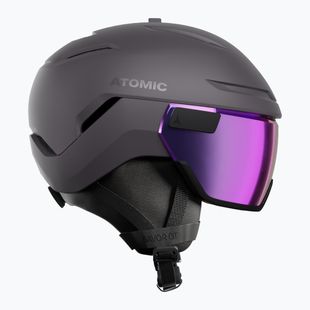 Snieglenčių šalmas Atomic Savor GT Visor Stereo iron ore/purple stereo