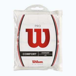 Teniso rakečių apvijos Wilson Pro Overgrip 12 vnt. white