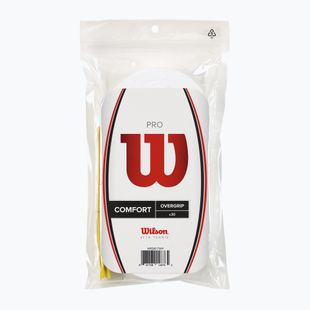 Teniso rakečių apvijos Wilson Pro Overgrip 30 vnt. white
