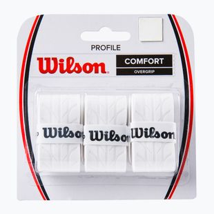 Wilson Profile Overgrip teniso raketės apvyniojimai 3 vnt. balti WRZ4025WH+